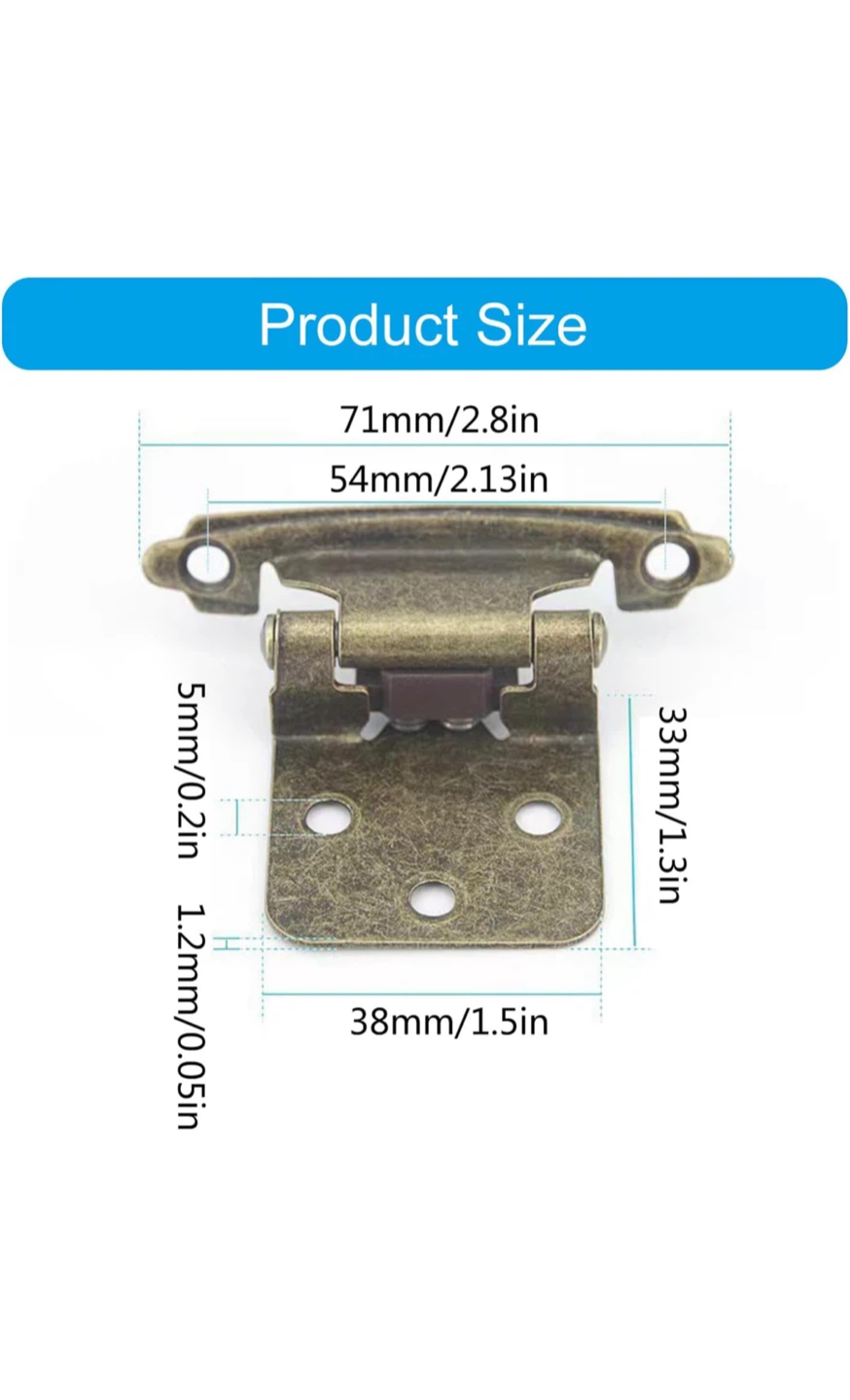Cabinet Hinges - Bronze Tone