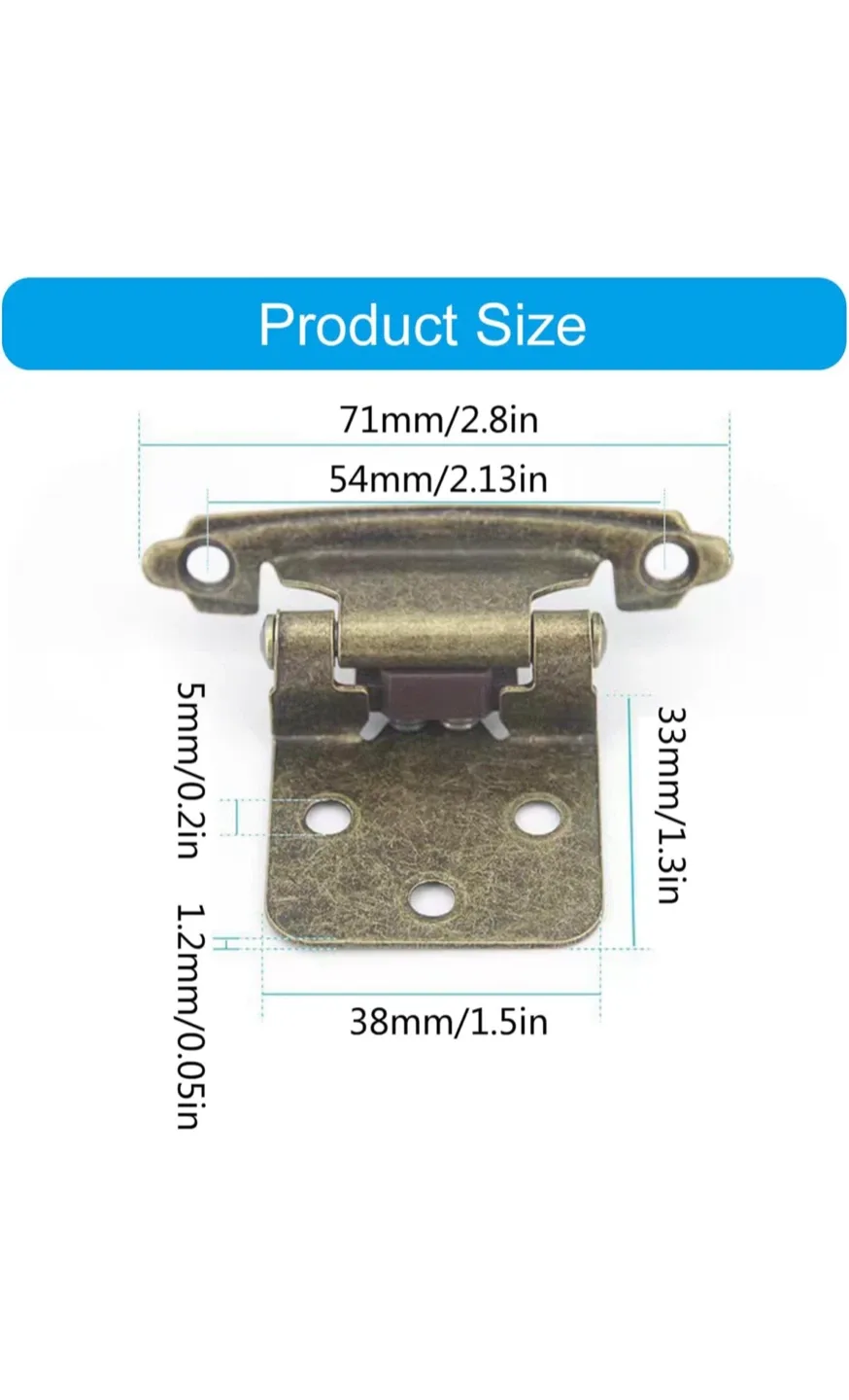 Cabinet Hinges - Bronze Tone