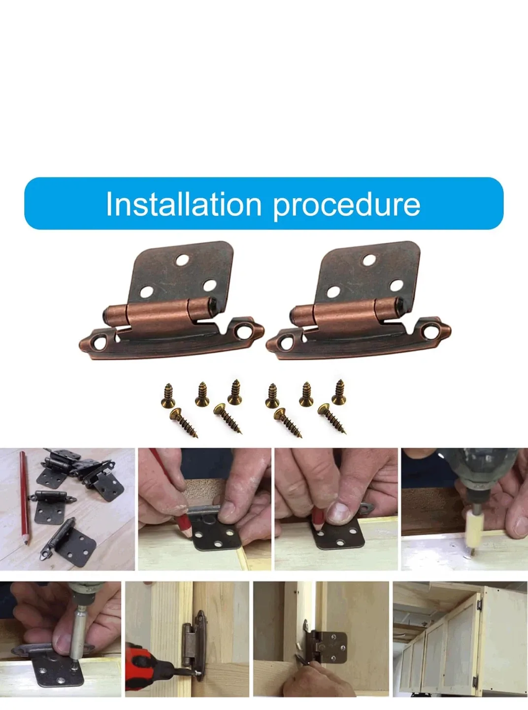 Cabinet Hinges - Bronze Tone image indicator(3)