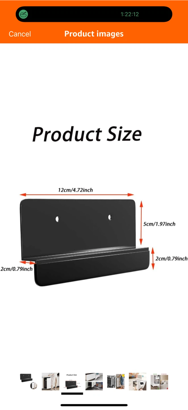 Under Cabinet Drawer Slide/Foot Pull - Black - photo 3