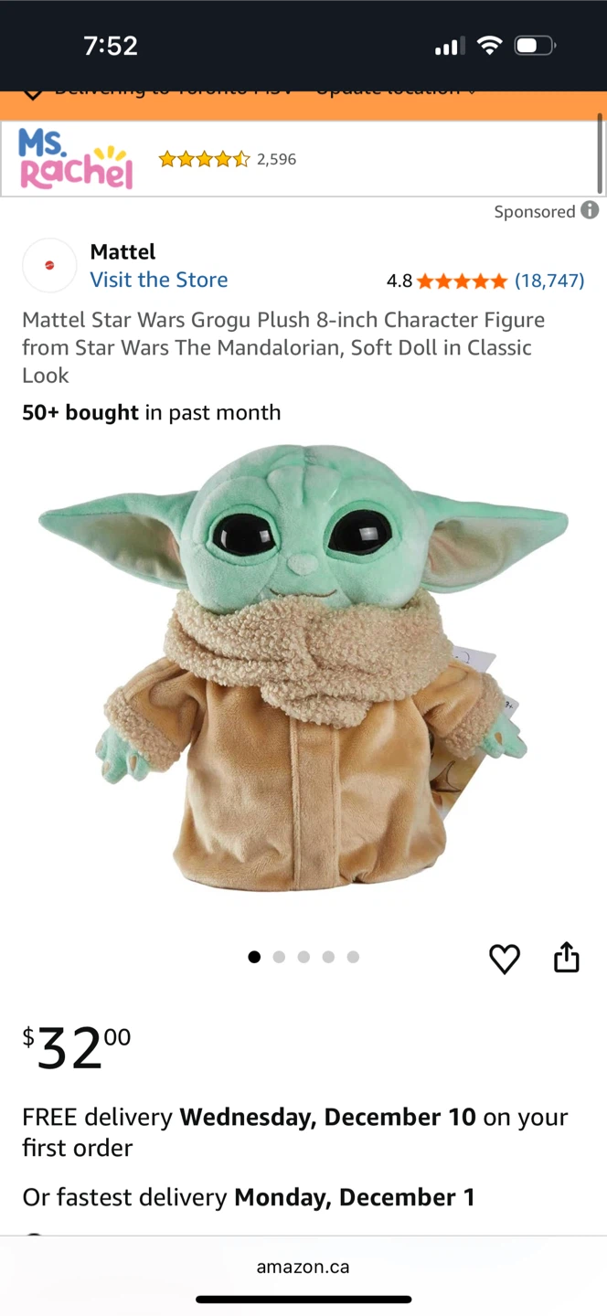Star Wars Baby Yoda Plush Toy - photo 4