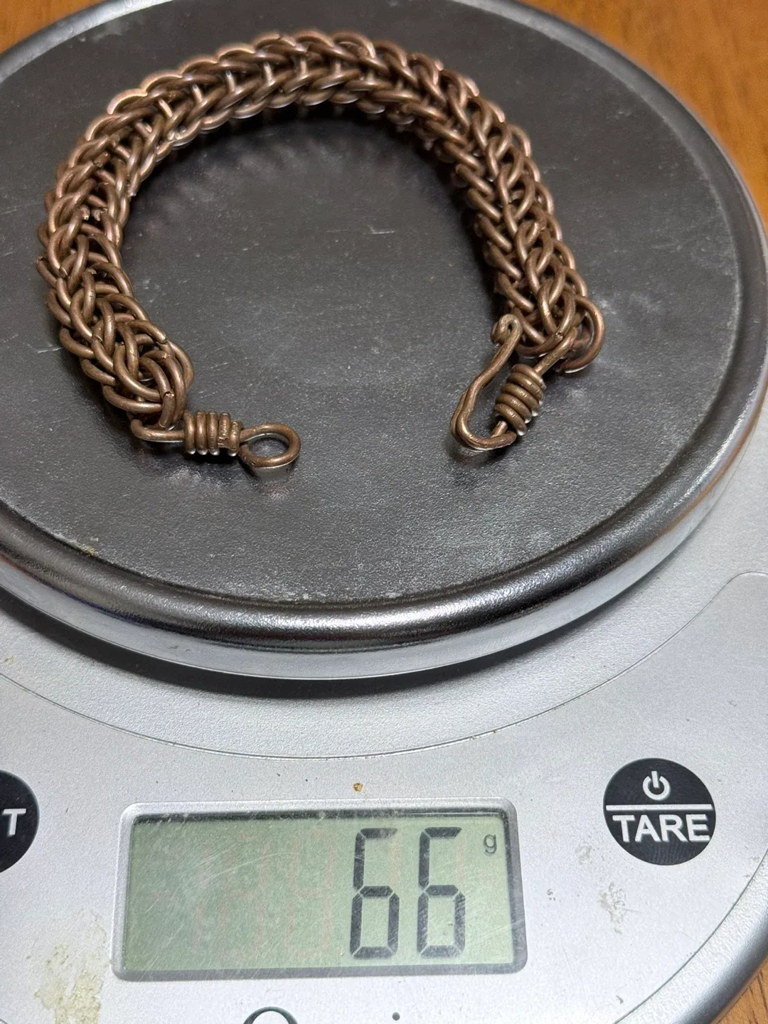 Handmade Copper chainmail Bracelet image indicator(2)
