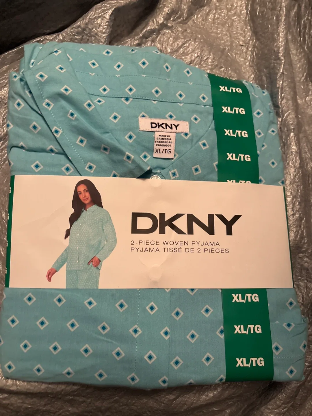 Ladies DKNY XL 2-Piece Woven Pyjama Set