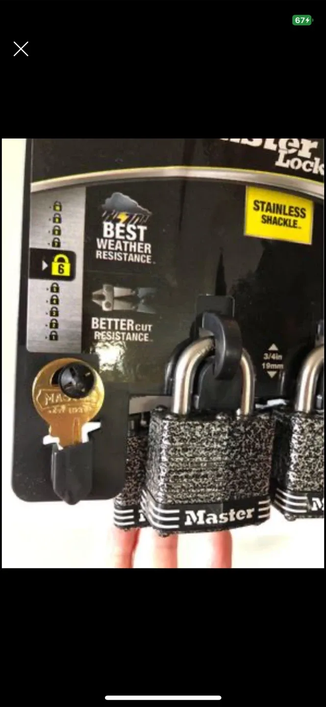 New set of Master Lock 3SST with lifetime guarantee image indicator(2)