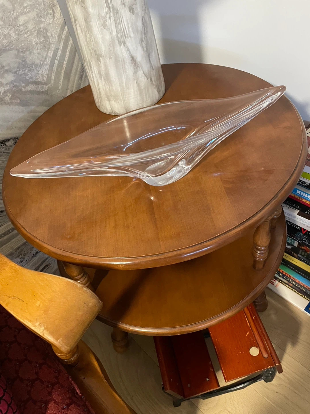 Stylish Clear Glass Decorative Bowl - photo 2