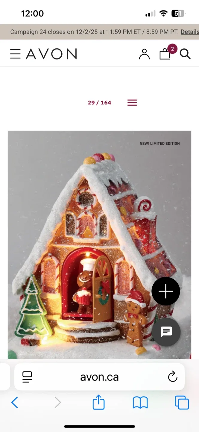 Avon Limited Edition Gingerbread House