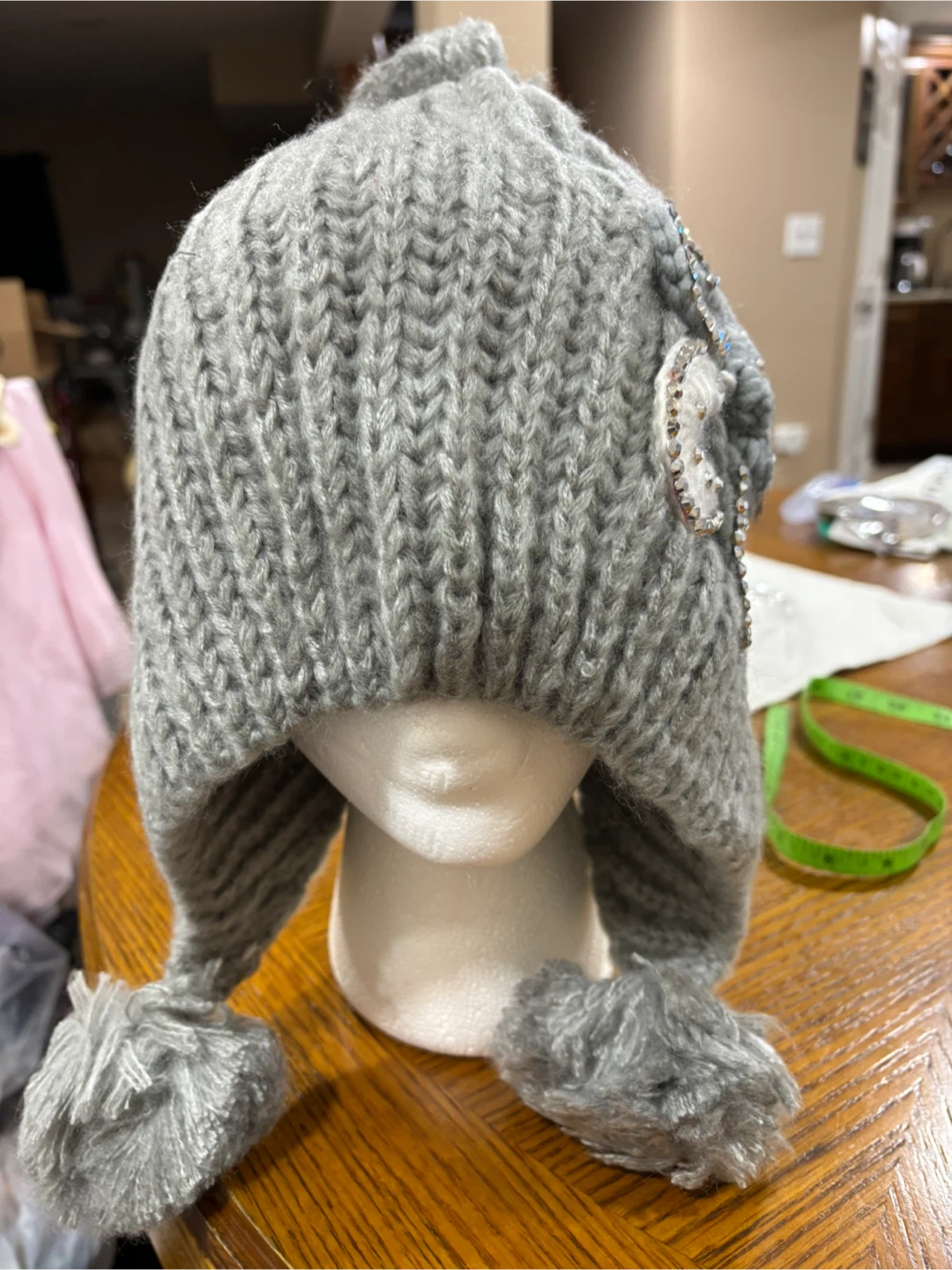 XO Winter Collection Gray Knit Hat