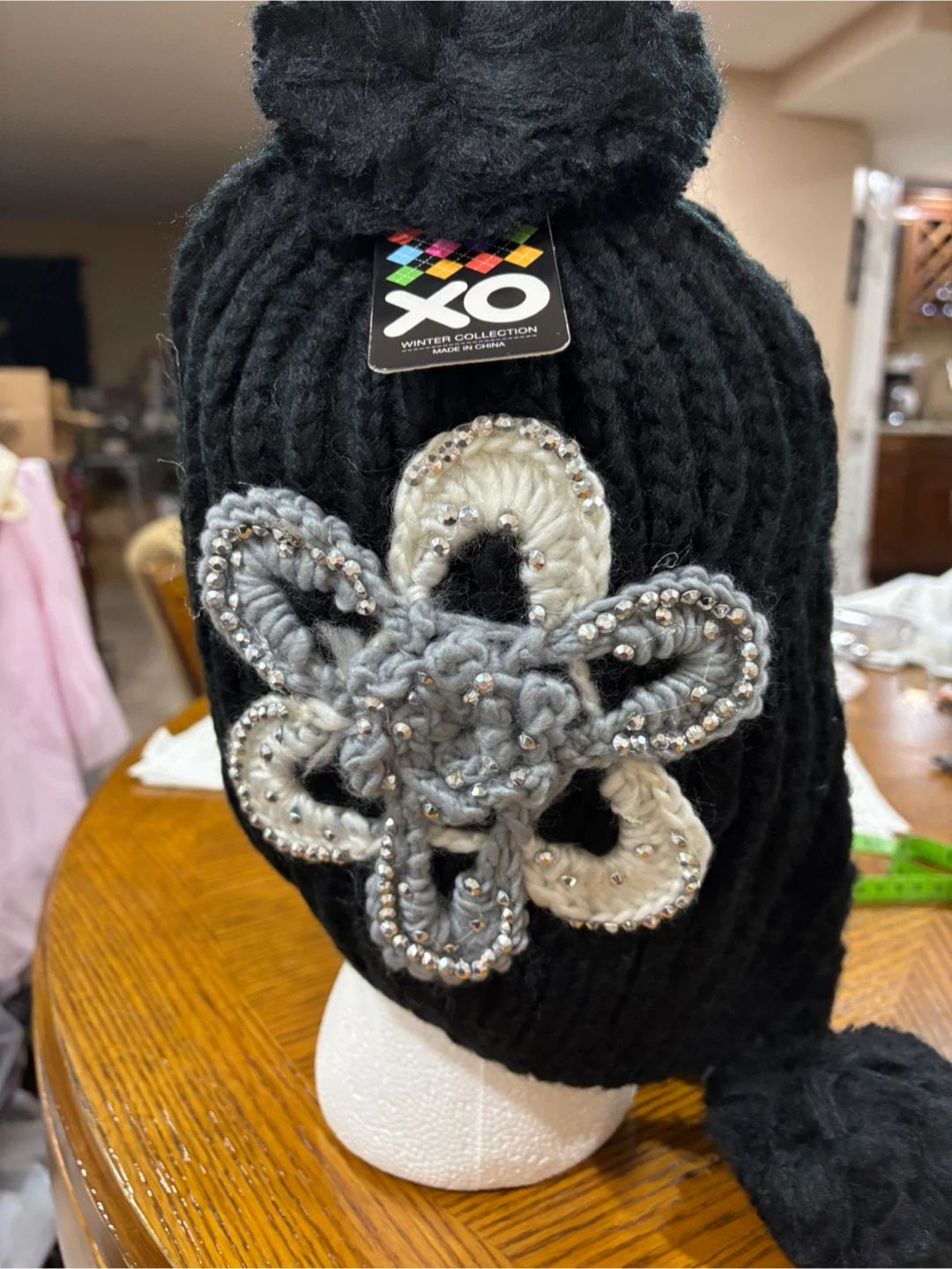 XO Winter Collection Black Beanie