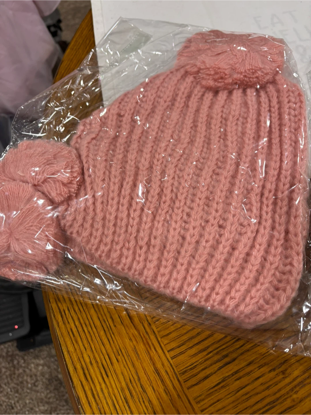 XO Pink Knit Beanie Hat - New - photo 3
