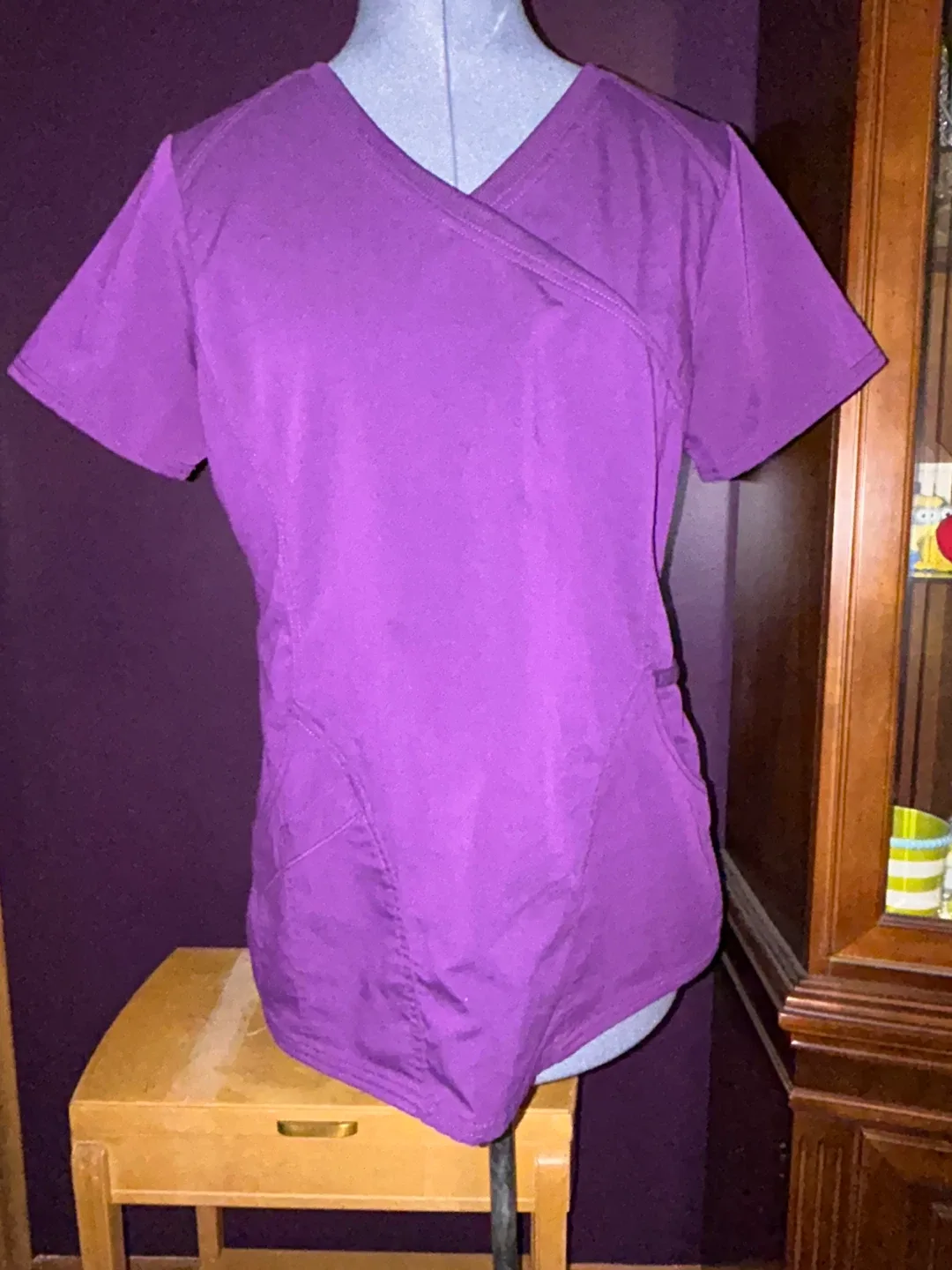 🥕Small Top/Medium Pants ScrubStar Purple Scrub Set