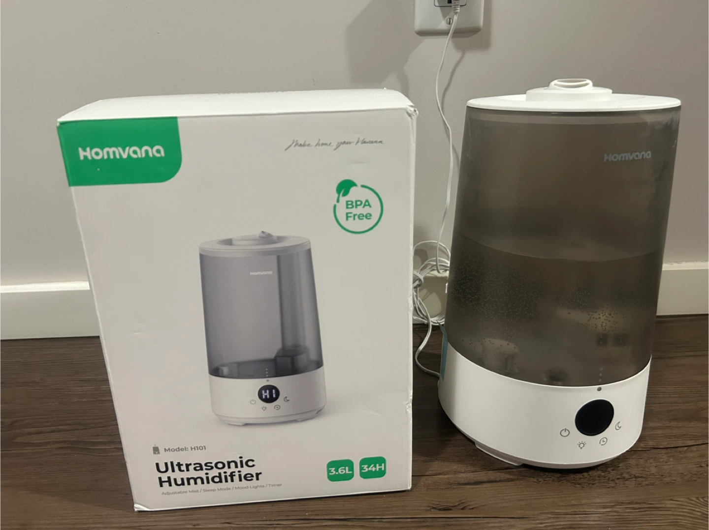 Homvana H101 Ultrasonic Humidifier