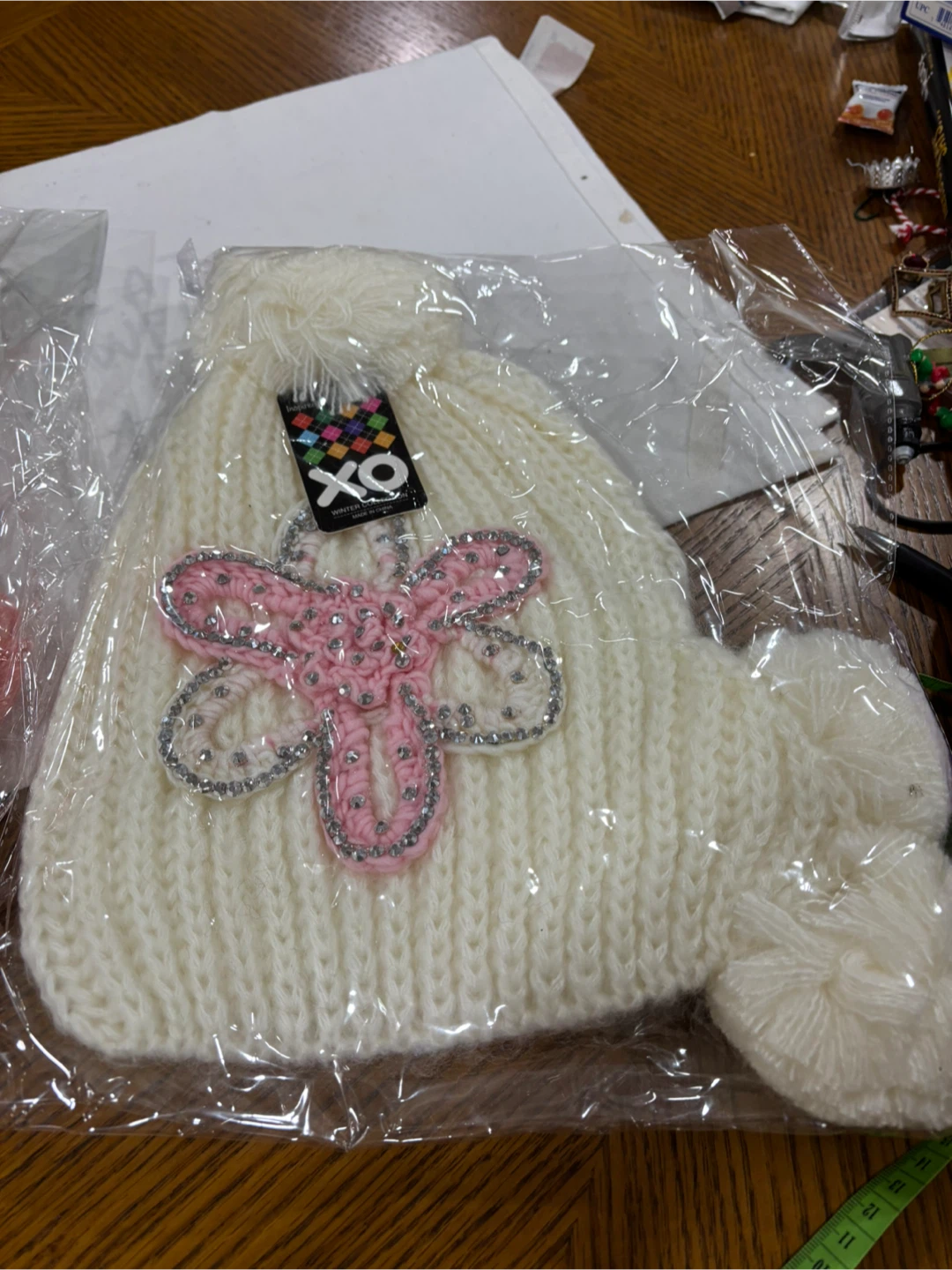 XO Winter Collection White Knit Beanie - photo 2