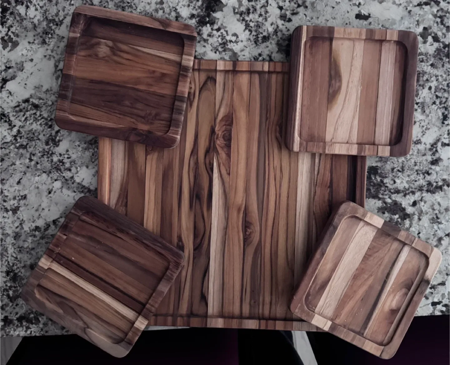 Teakhaus Carving Board with Trays image indicator(2)