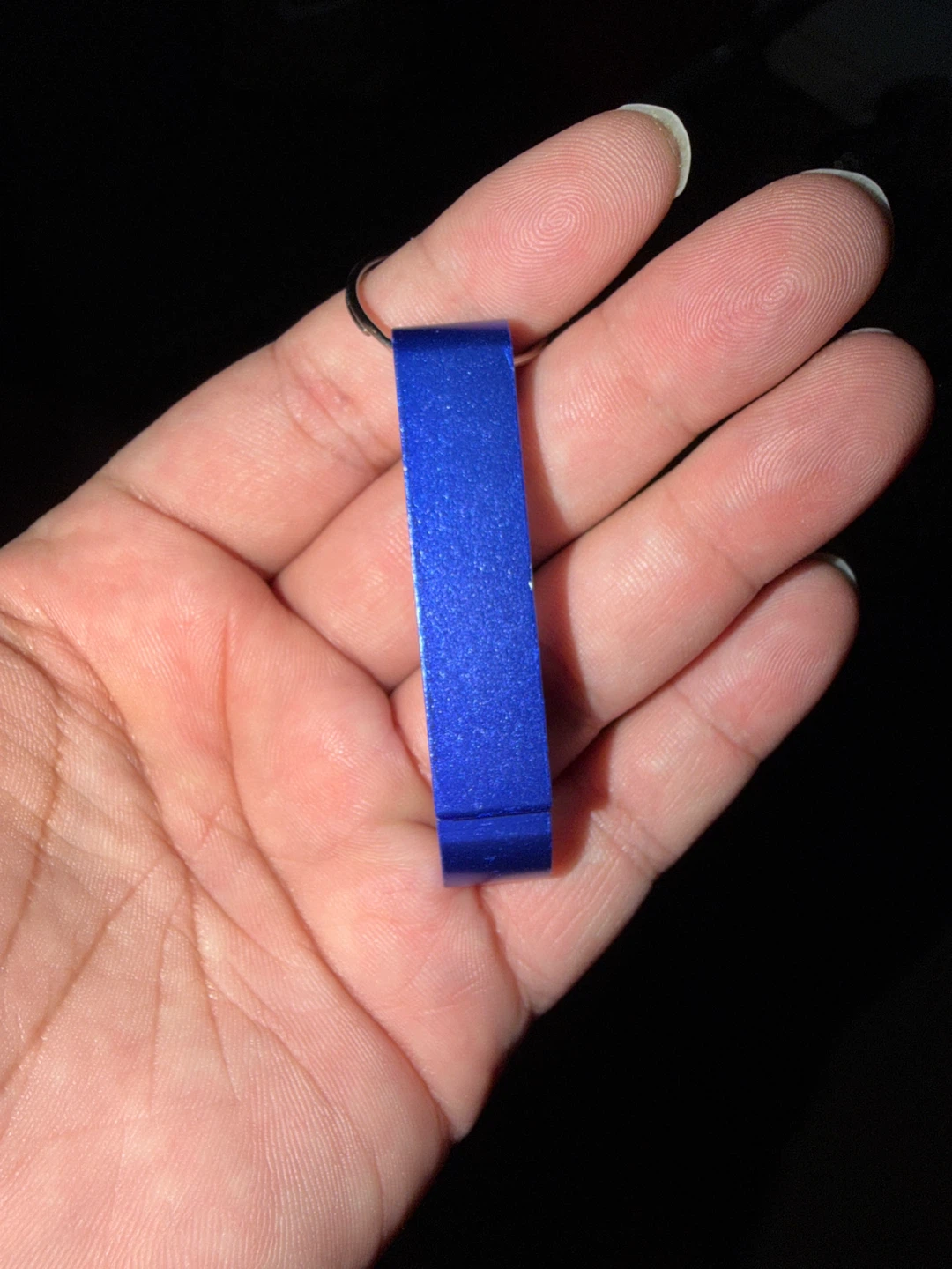 Blue Bottle Opener Keychain