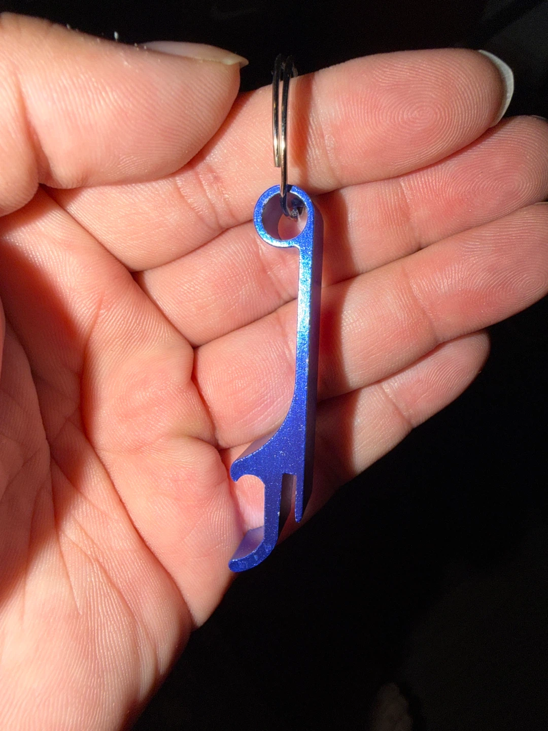 Blue Bottle Opener Keychain - photo 2