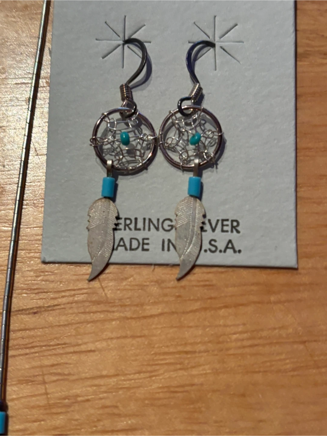 Dreamcatcher Necklace & Earrings Set - photo 3