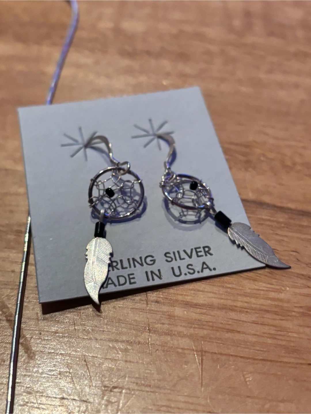 Sterling Silver Dream Catcher Necklace & Earrings Set - photo 5