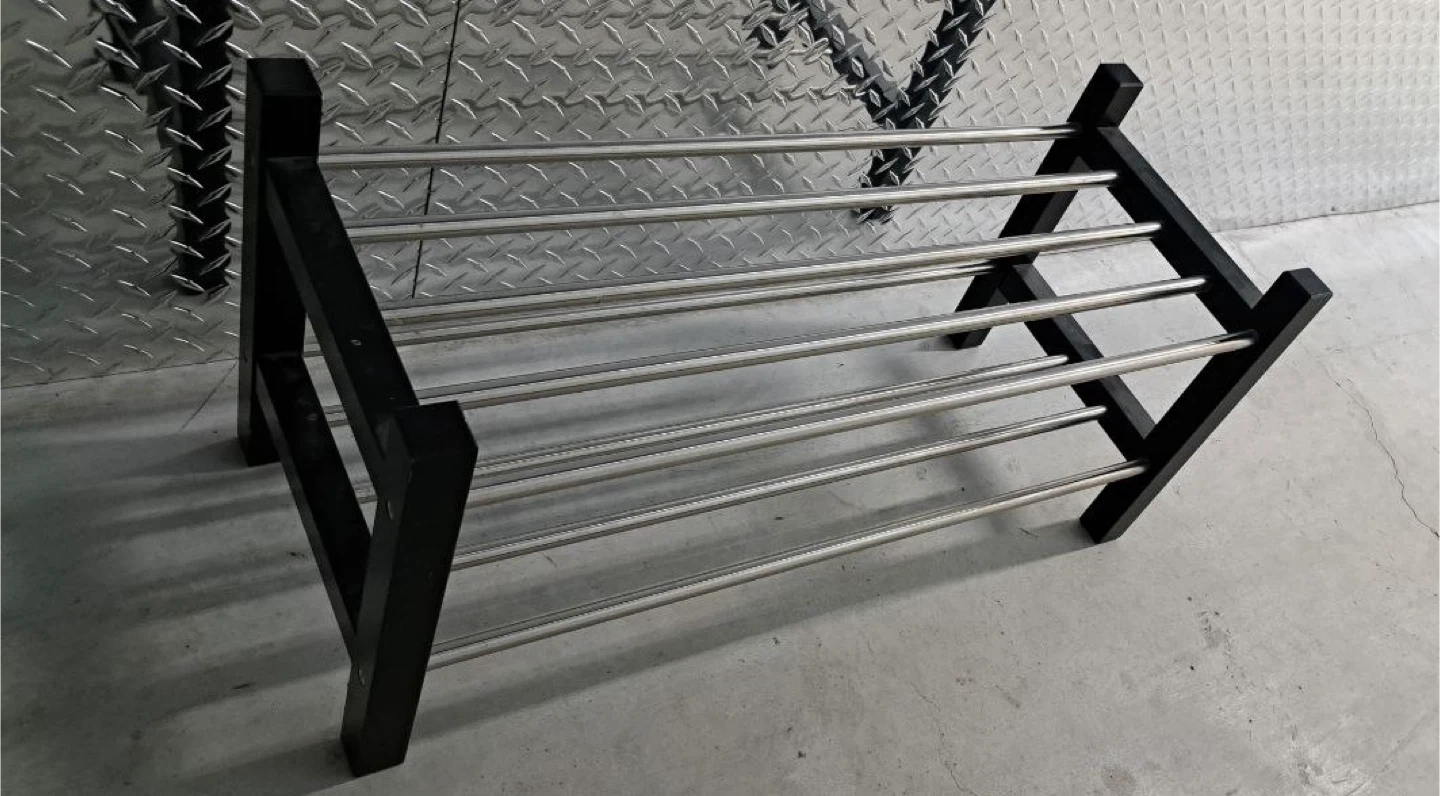 Shoe Rack - Black and Silver