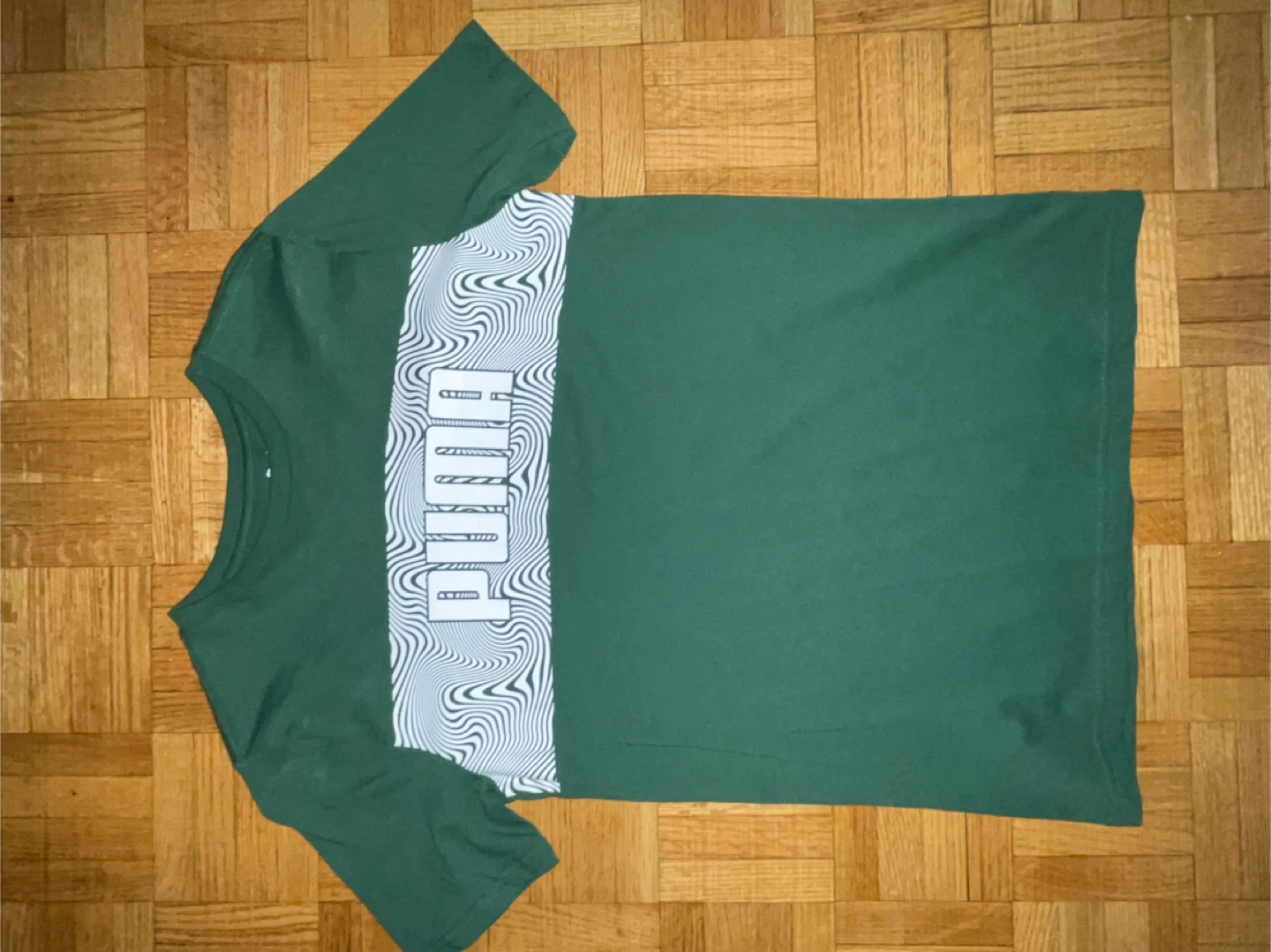 Puma Green Short Sleeve Shirt