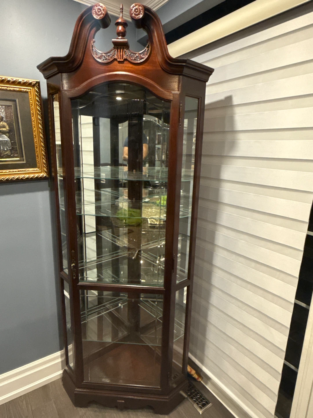 Corner Display Cabinet - Glass Shelves