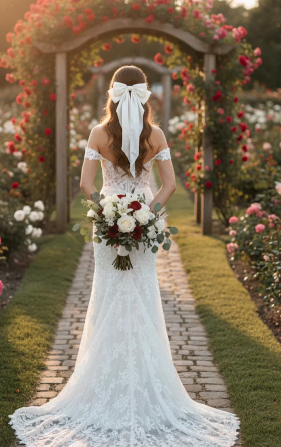 David’s bridal ivory Bow