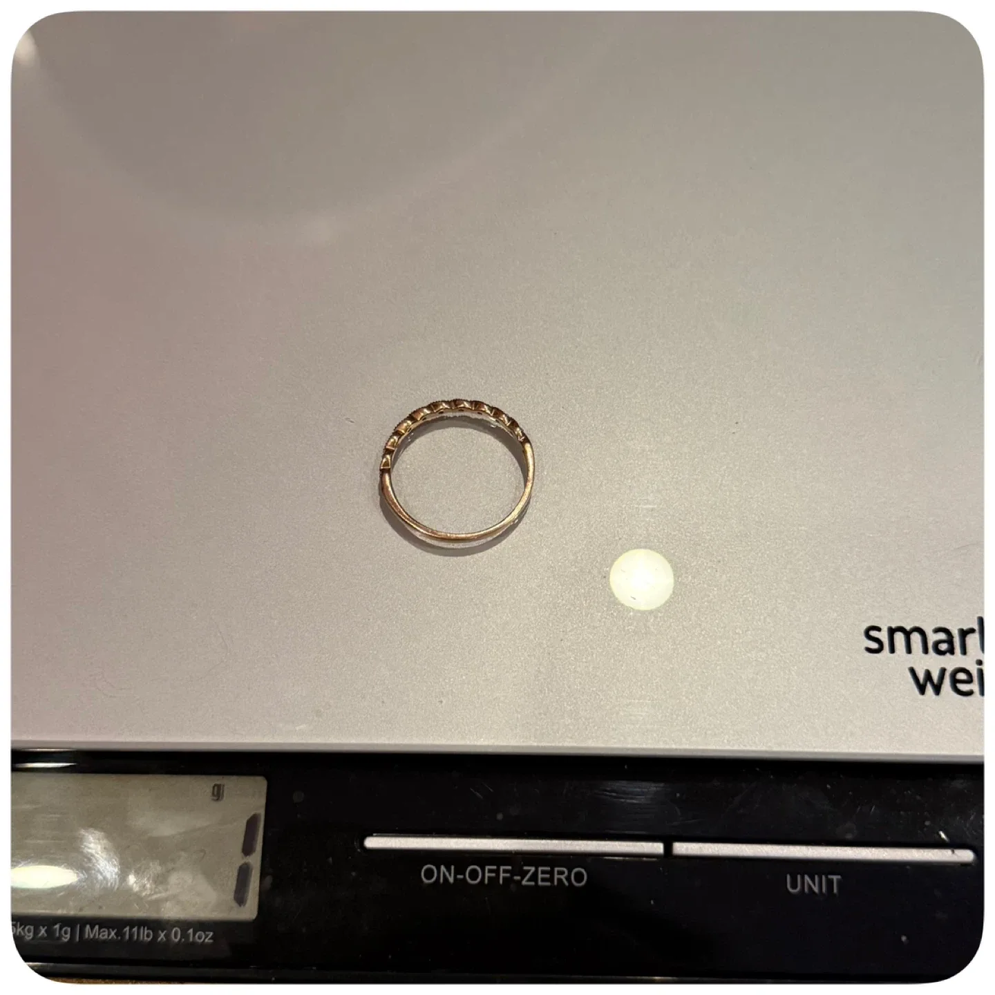 MICHAEL HILL 10K ROSE GOLD DIAMOND BAND RING - BRAND NEW, NO BOX image indicator(3)