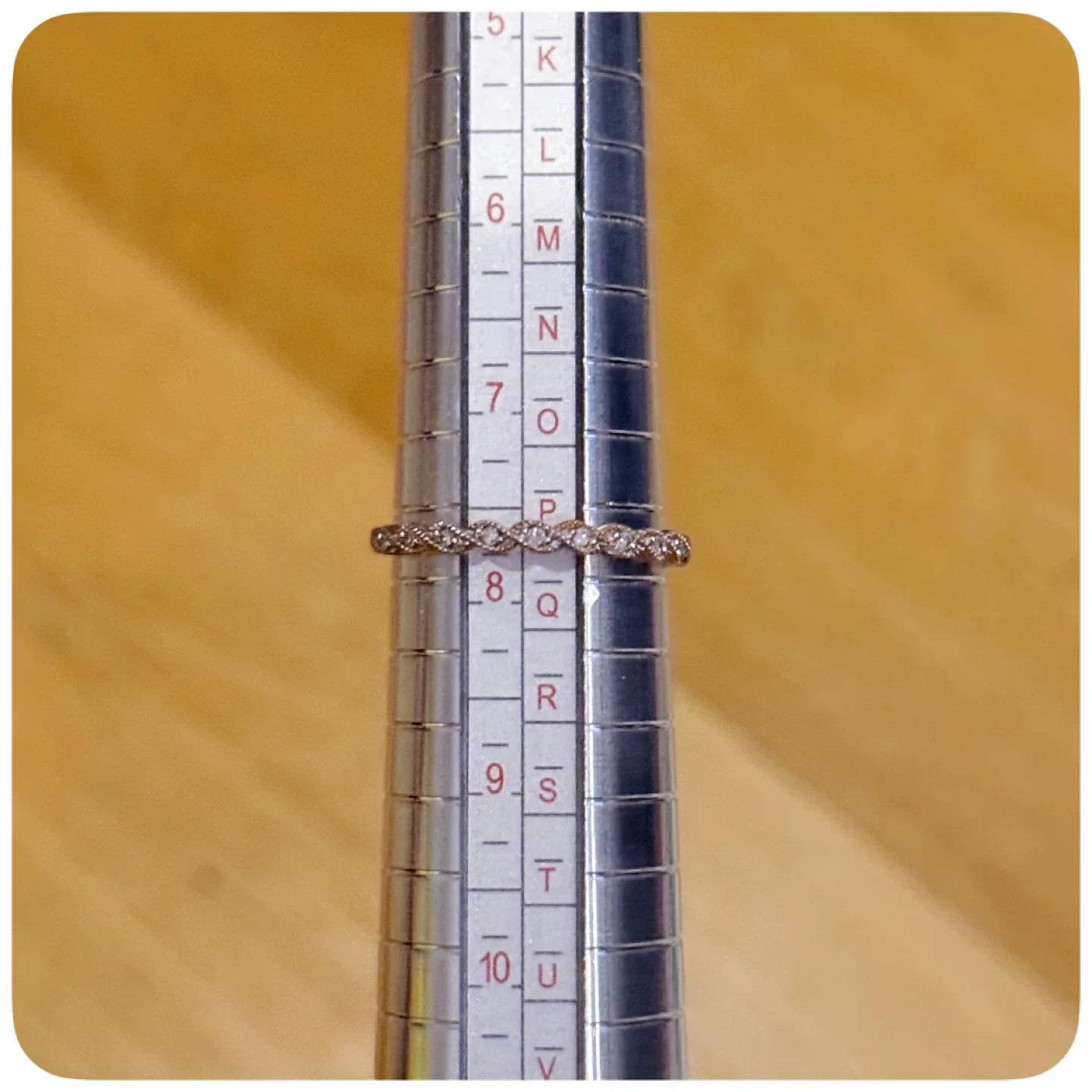 MICHAEL HILL 10K ROSE GOLD DIAMOND BAND RING - BRAND NEW, NO BOX image indicator(2)