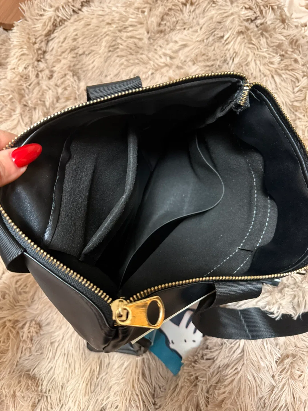 Fun Black Tote Bag image indicator(3)