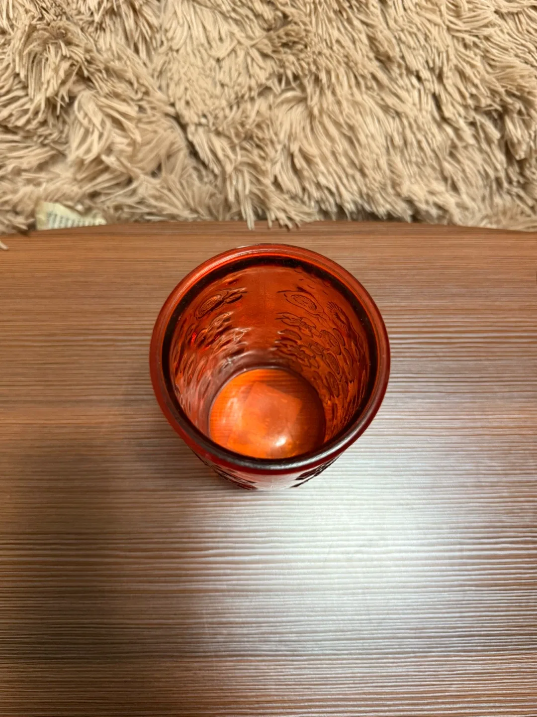 Orange Floral Glass Vase image indicator(2)