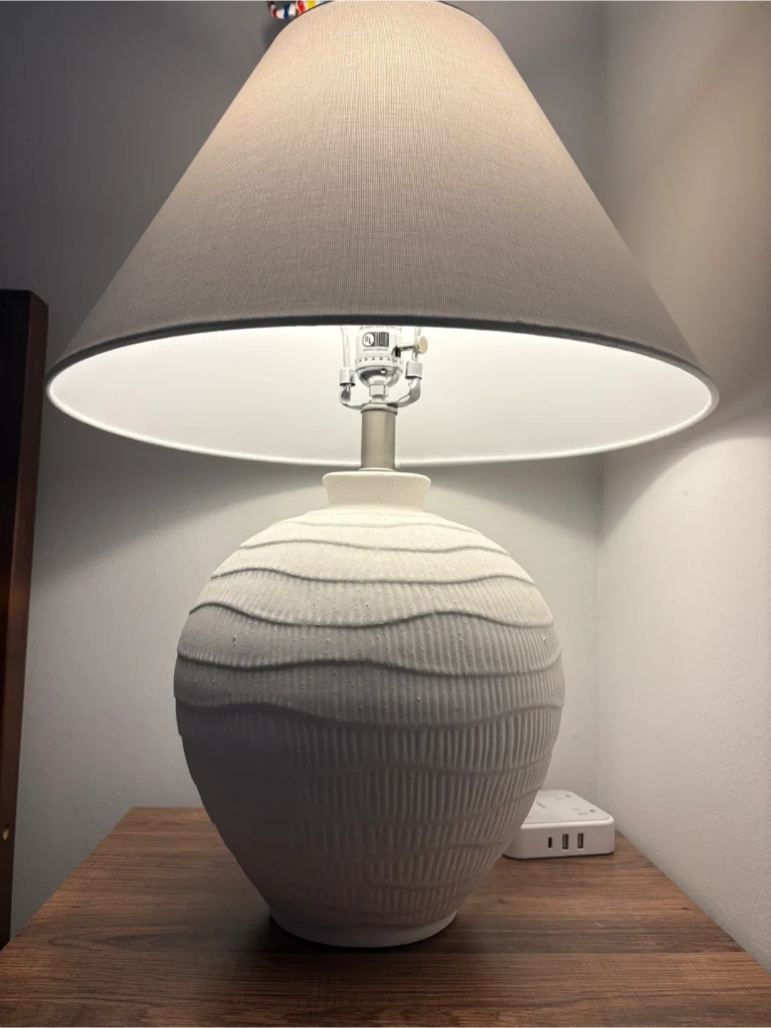 White Ceramic Table Lamp