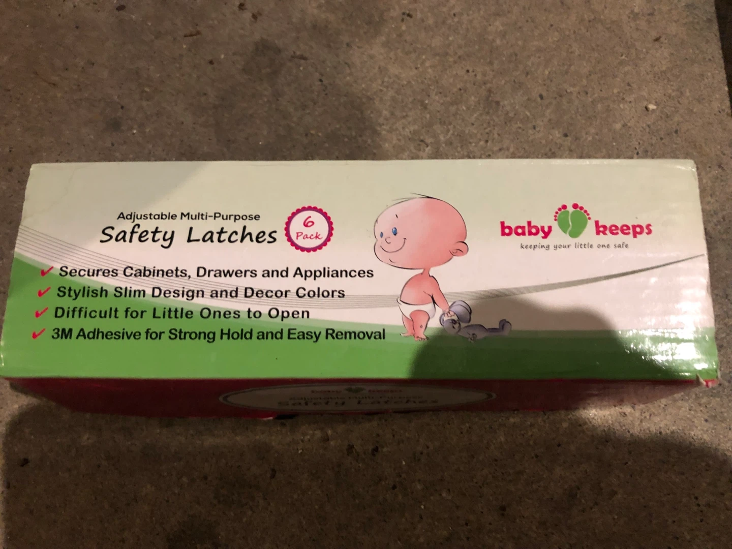 Baby Keeps Adjustable Safety Latches - 6 Pack