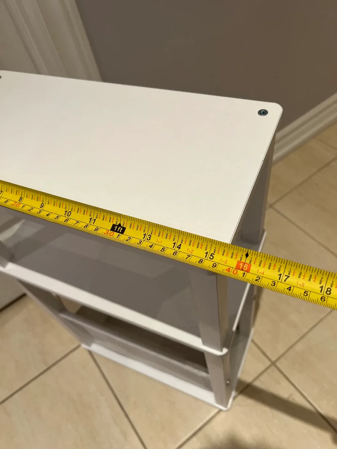 White 3-Tier Storage Shelf image indicator(6)