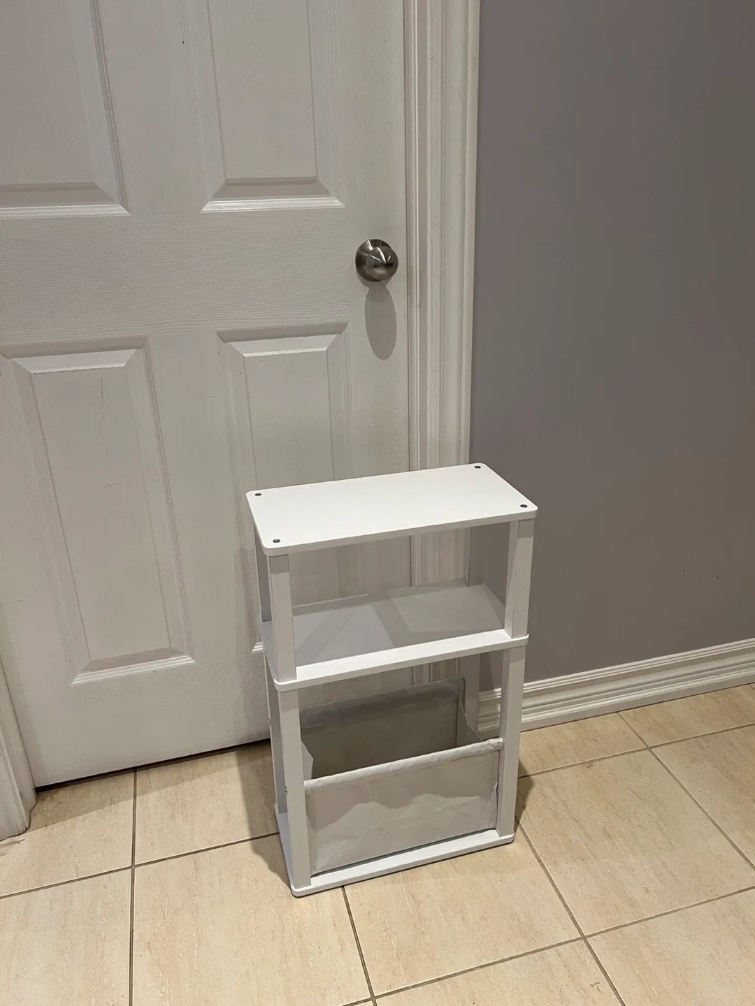 White 3-Tier Storage Shelf