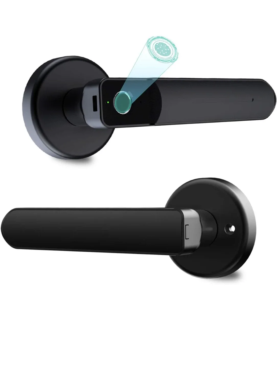 Smart Fingerprint Door Lock - Black