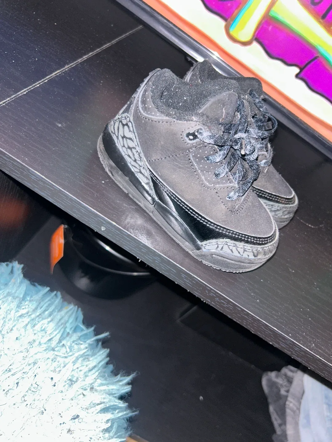 Jordan 3 Retro Black Cat Toddler Size 6