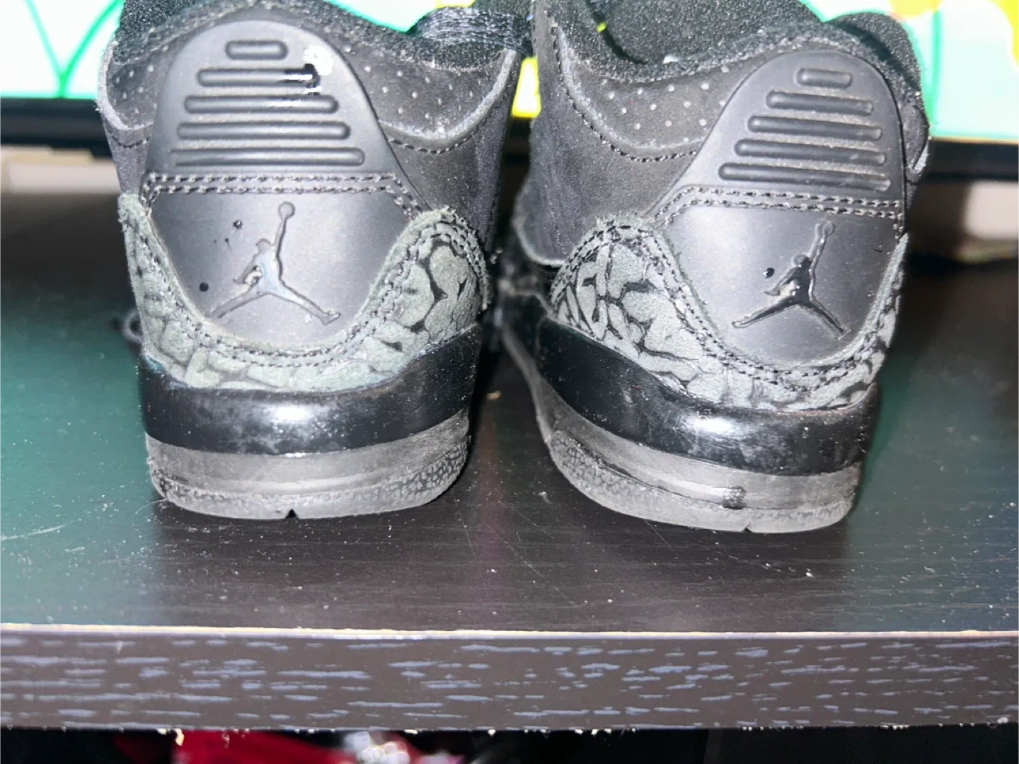 Jordan 3 Retro Black Cat Toddler Size 6 image indicator(2)