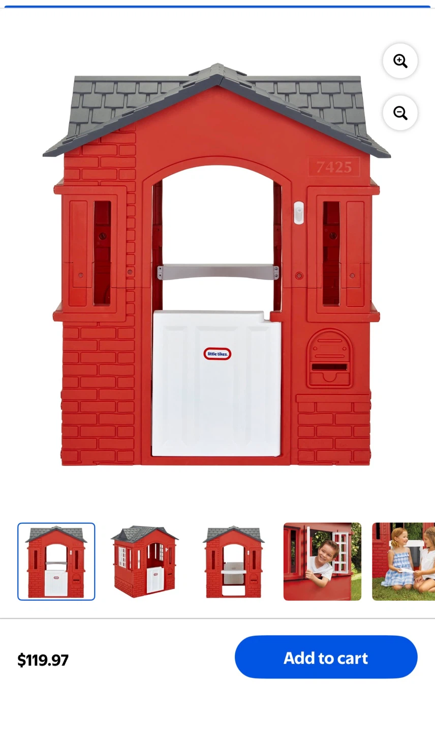Little Tikes Cape Cottage Playhouse - Red