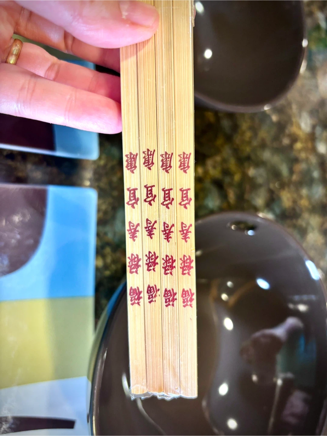 2 Japanese Ramen Bowls & Sushi Plates with Chinese Chopsticks - photo 5