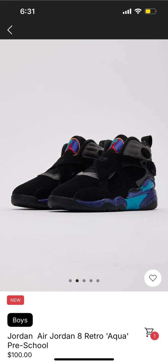 New Jordan Air Jordan 8 Retro 'Aqua'