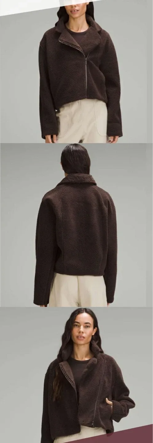Lululemon Brown Fleece Jacket