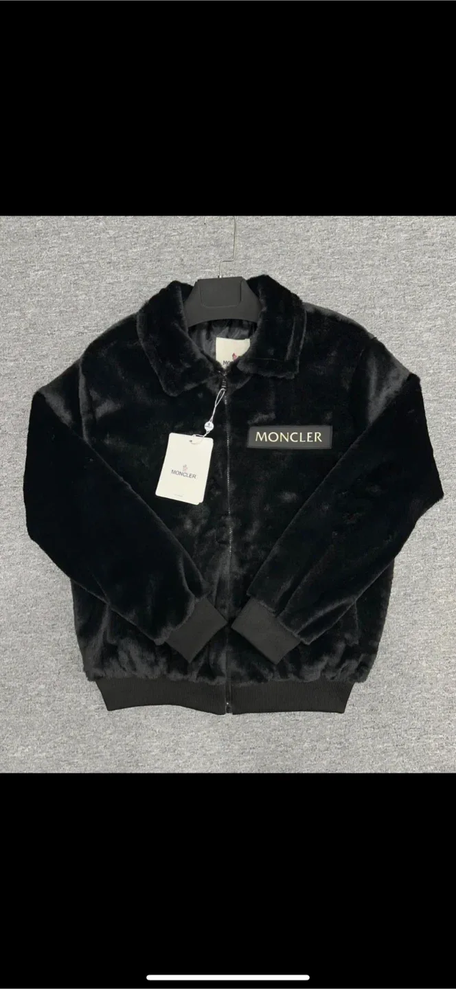 Moncler Black Fur Jacket