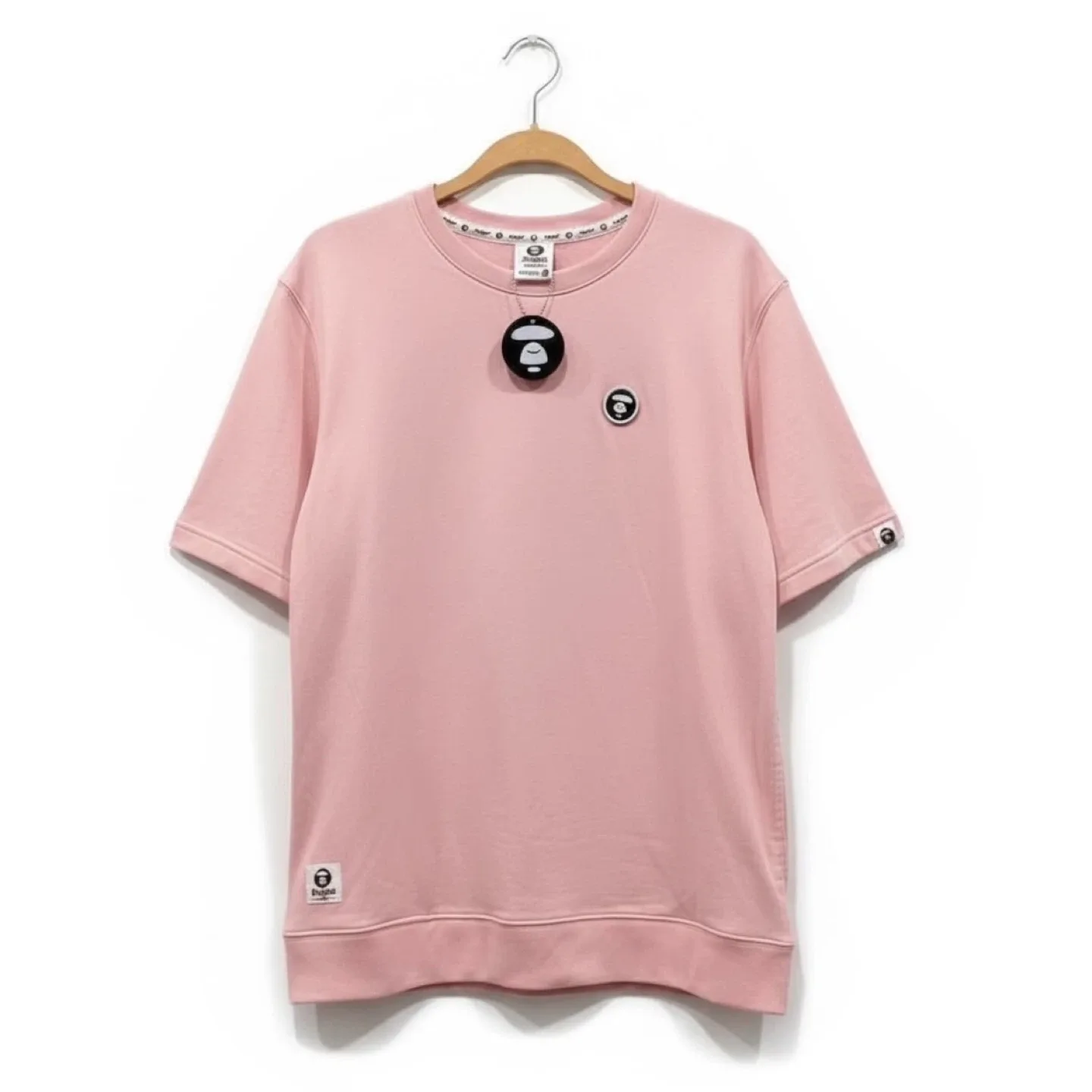 AAPE BY A BATHING APE BABY PINK T-SHIRT SZ LARGE - BNWT
