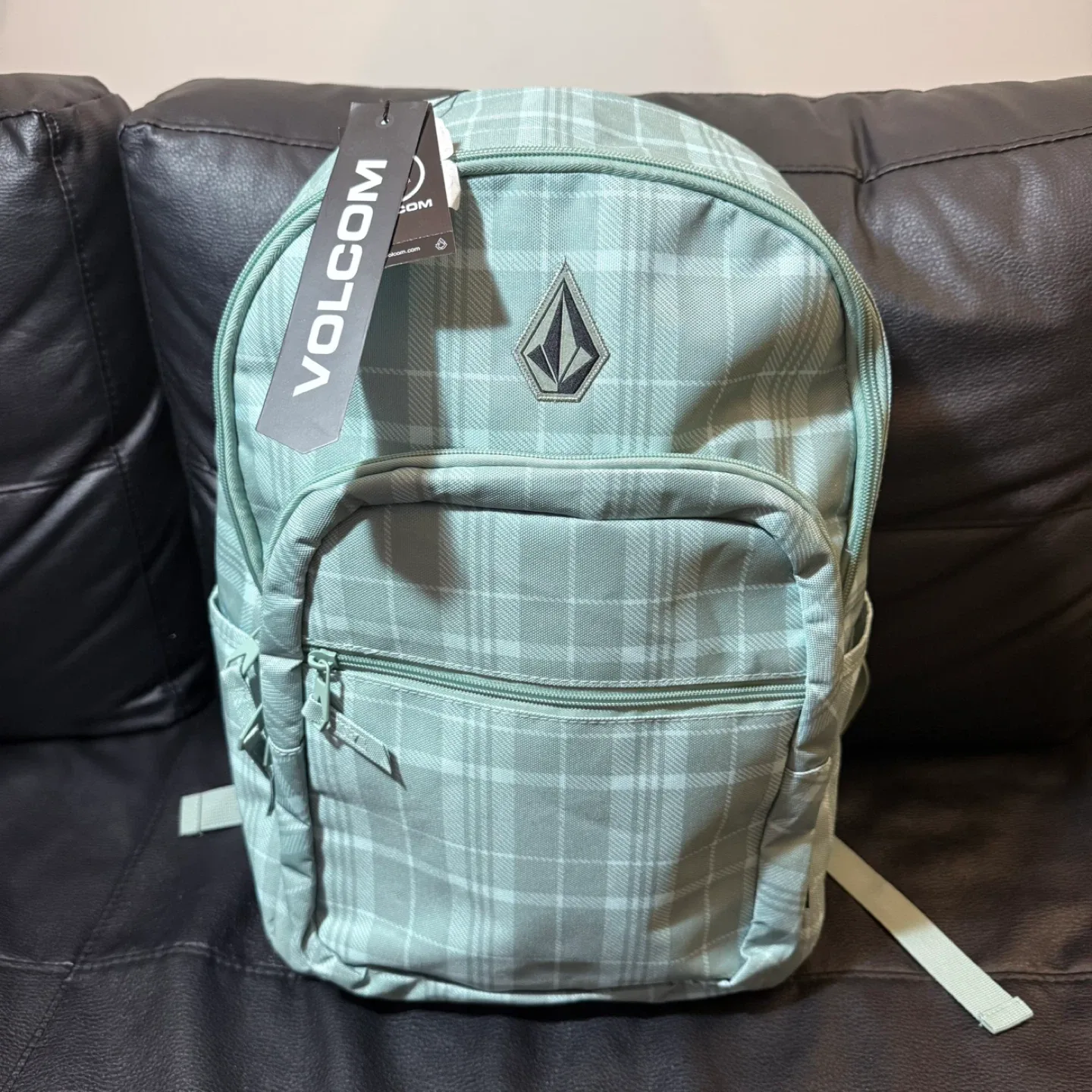 Brand New Volcom Plaid Backpack