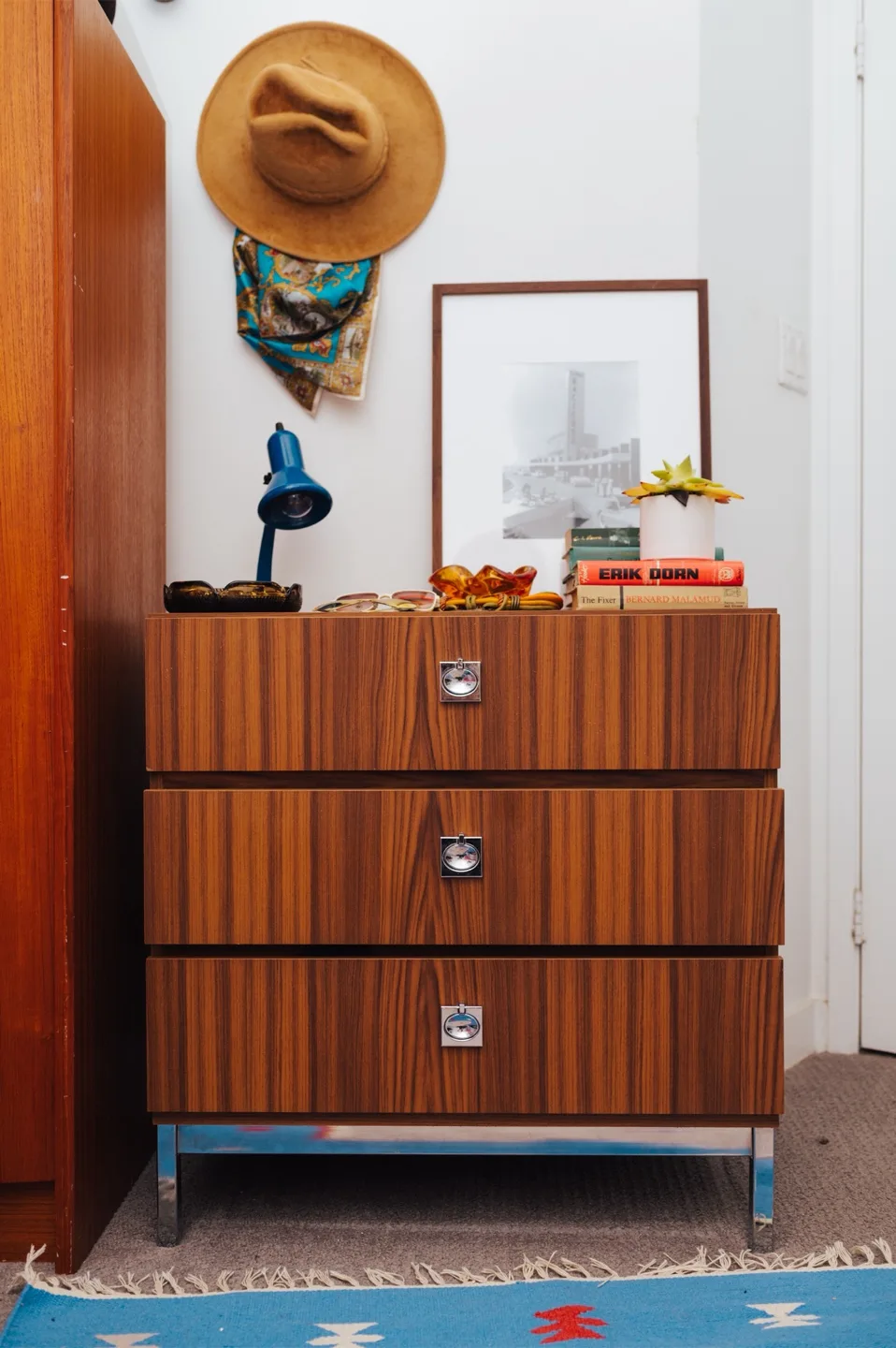 Zebrano Brutalist Vintage Dresser 🤎