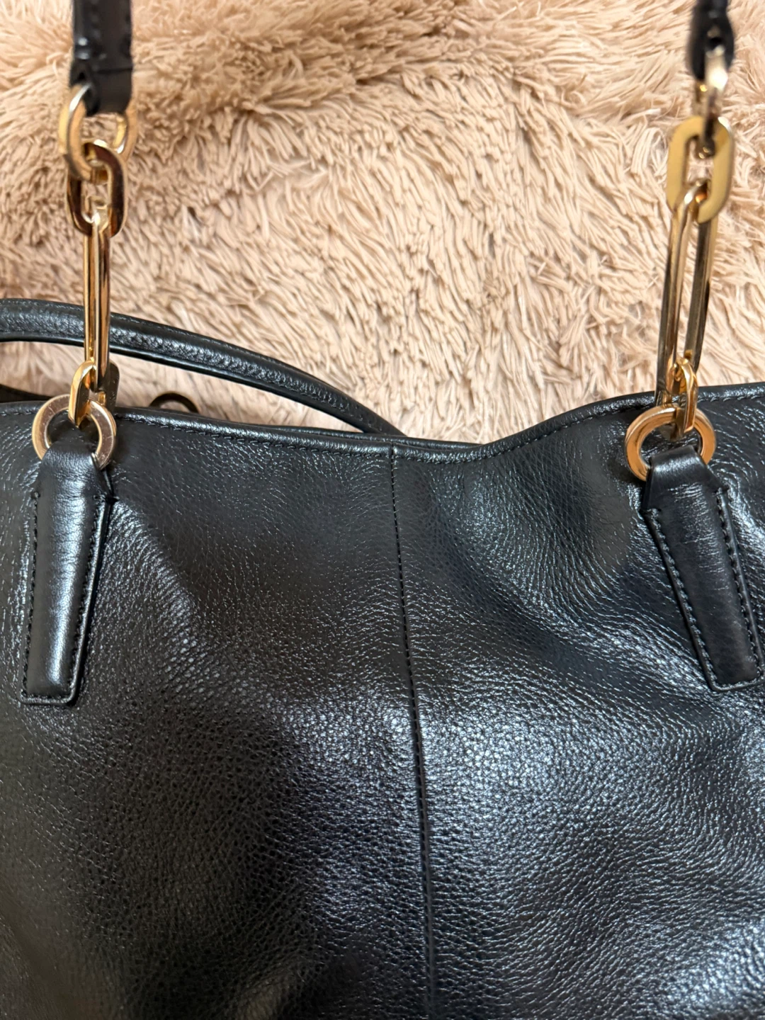 Coach Black Leather Tote Bag - photo 3