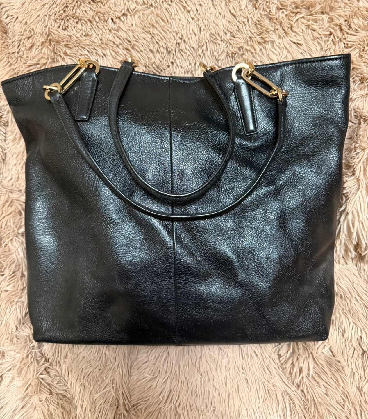 Coach Black Leather Tote Bag - photo 2