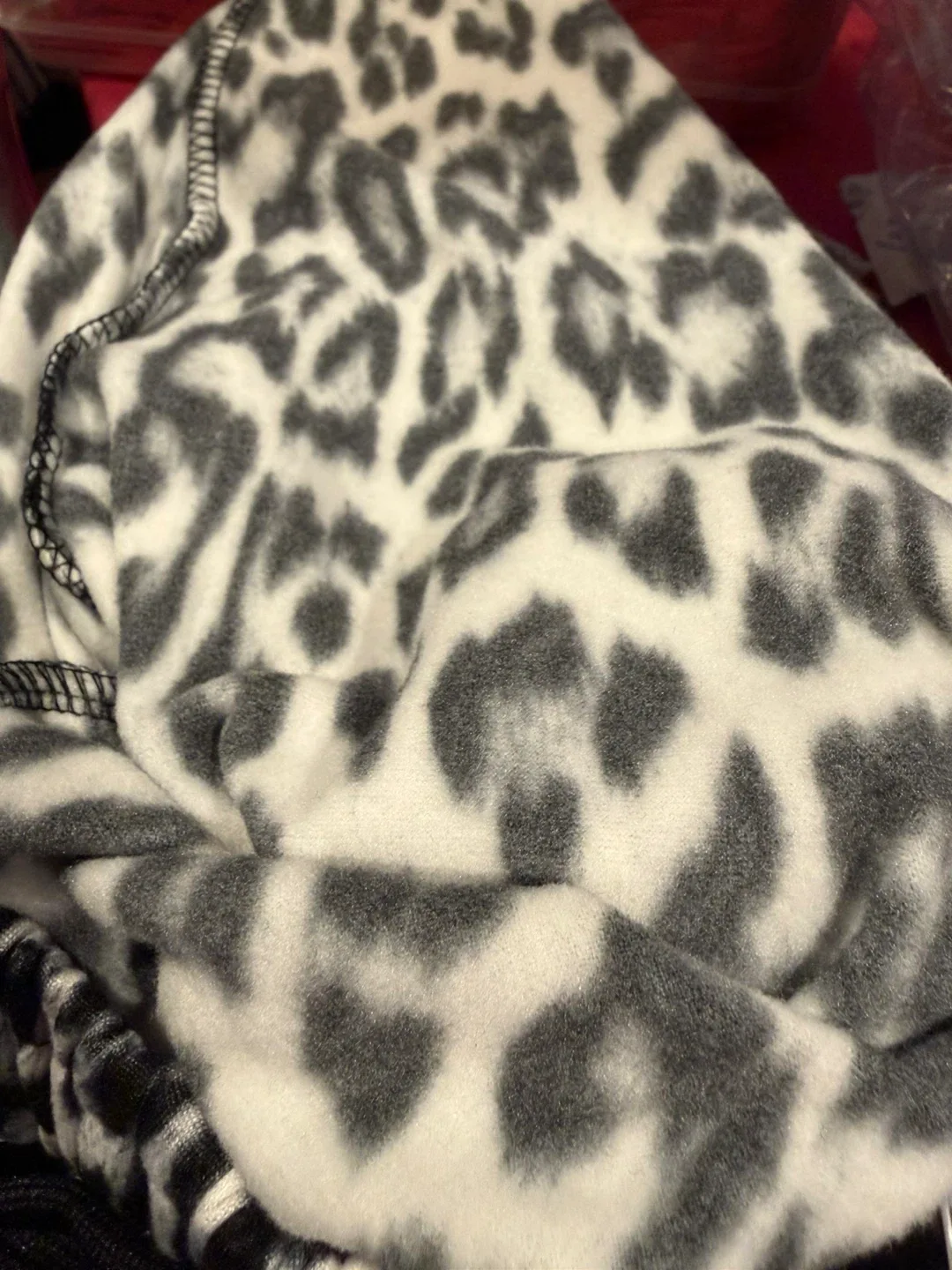 Fleece lined Leopard Print Joggers image indicator(2)