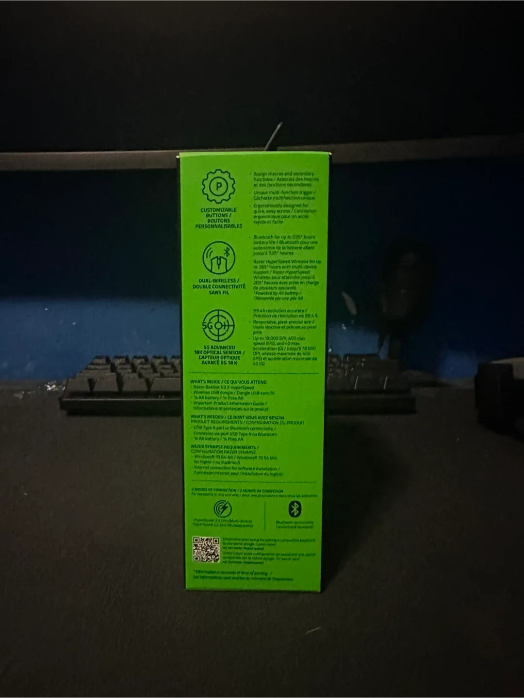 Razer Basilisk V3 X Hyperspeed White Edition Gaming Mouse image indicator(4)