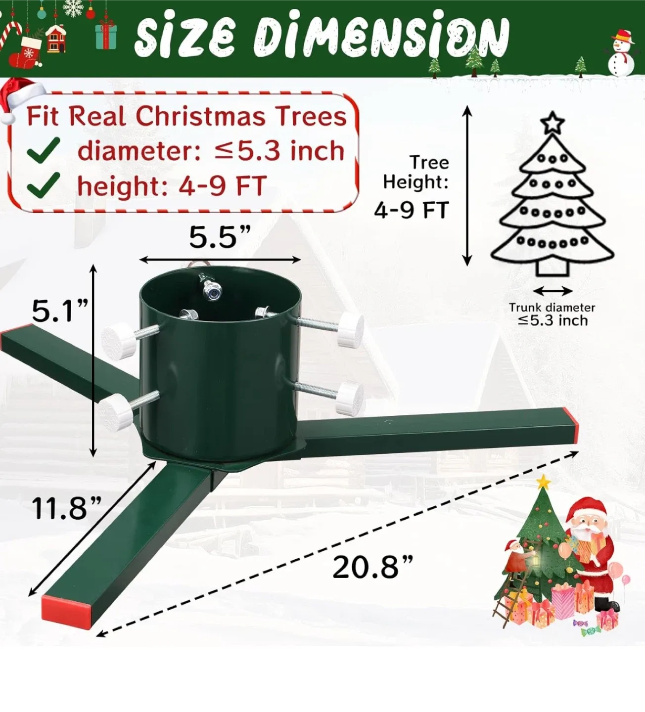 Detachable Sturdy Christmas Tree Stand image indicator(6)
