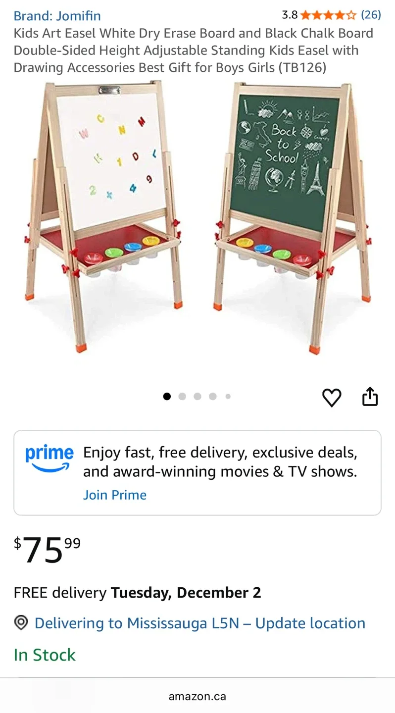 Marker/Chalk Drawing Art Stand Easel image indicator(7)